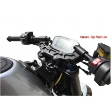 WOODCRAFT KTM 790 / 890 Duke R Clipon Riser Adapter Plate Kit W/ Bars